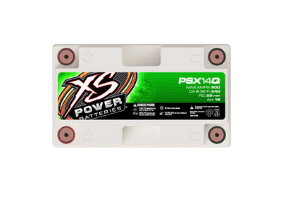 XS Power Batteries 12V AGM Powersports Series Batteries - M6 Terminal Bolts Included 800 Max Amps PSX14Q