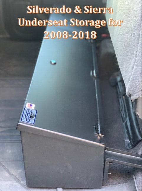 ESP Truck Accessories Lockable Metal Truck Storage For Under The Back Seat USSSIL-01