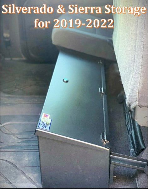 ESP Truck Accessories Lockable Metal Truck Storage For Under The Back Seat USSSIL-02