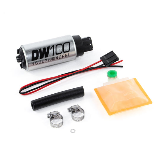 Deatschwerks DW100 165lph In-Tank Fuel Pump w/ 9-1000 Install Kit 9-101-1000