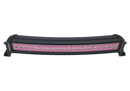 Quake LED - QUCA640 - 22 Inch Curved LED Light Bar Dual Row 120 Watt Pink Reflector Spot Ultra ARC Color Series