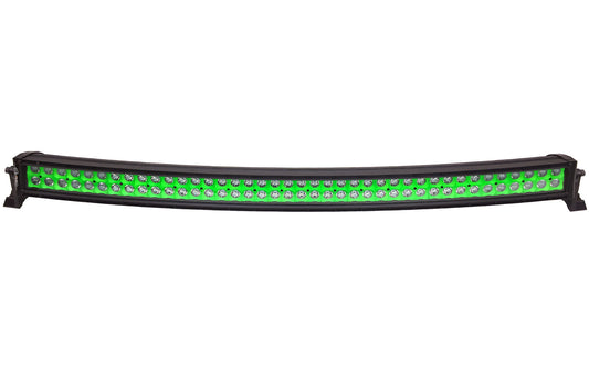 Quake LED - QUCA632 - 42 Inch Curved LED Light Bar Dual Row 240 Watt Green Reflector Spot Ultra ARC Color Series