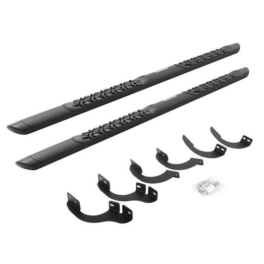 Go Rhino V3442568T V3 Series Aluminum Side Steps With Mounting Brackets Textured Black