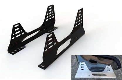 Reverie Universal 'Kinked' Seat Subframe Mounts - Pair, Satin Black Powder Coated R01SI6002