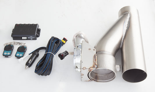 XFORCE Electric Exhaust Cut Out Kit With Varex Remote 3"; Exhaust Y Pipe VK13