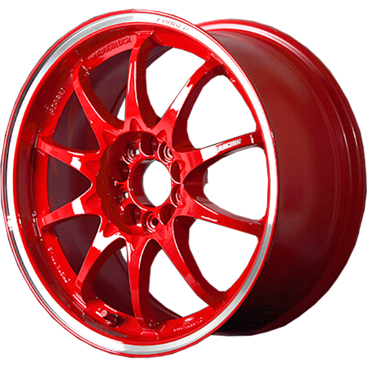Volk CE28 CLUB RACER SCHOLARSHIP 16x6.0 RISING RED / RIM FLANGE DC (10 SPOKE) Wheel