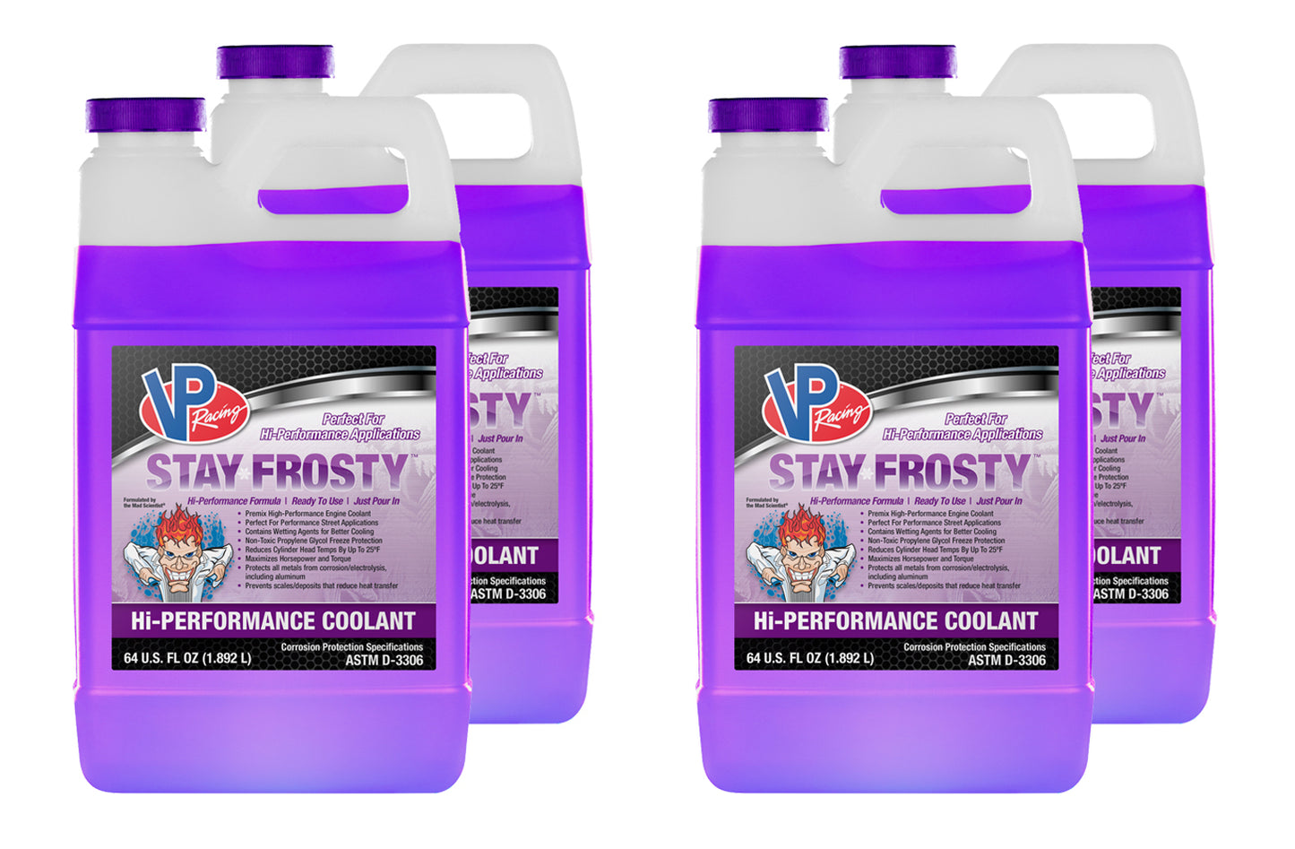 VP Racing Stay Frosty Hi-Performance Coolant 4/64ozCS 2088