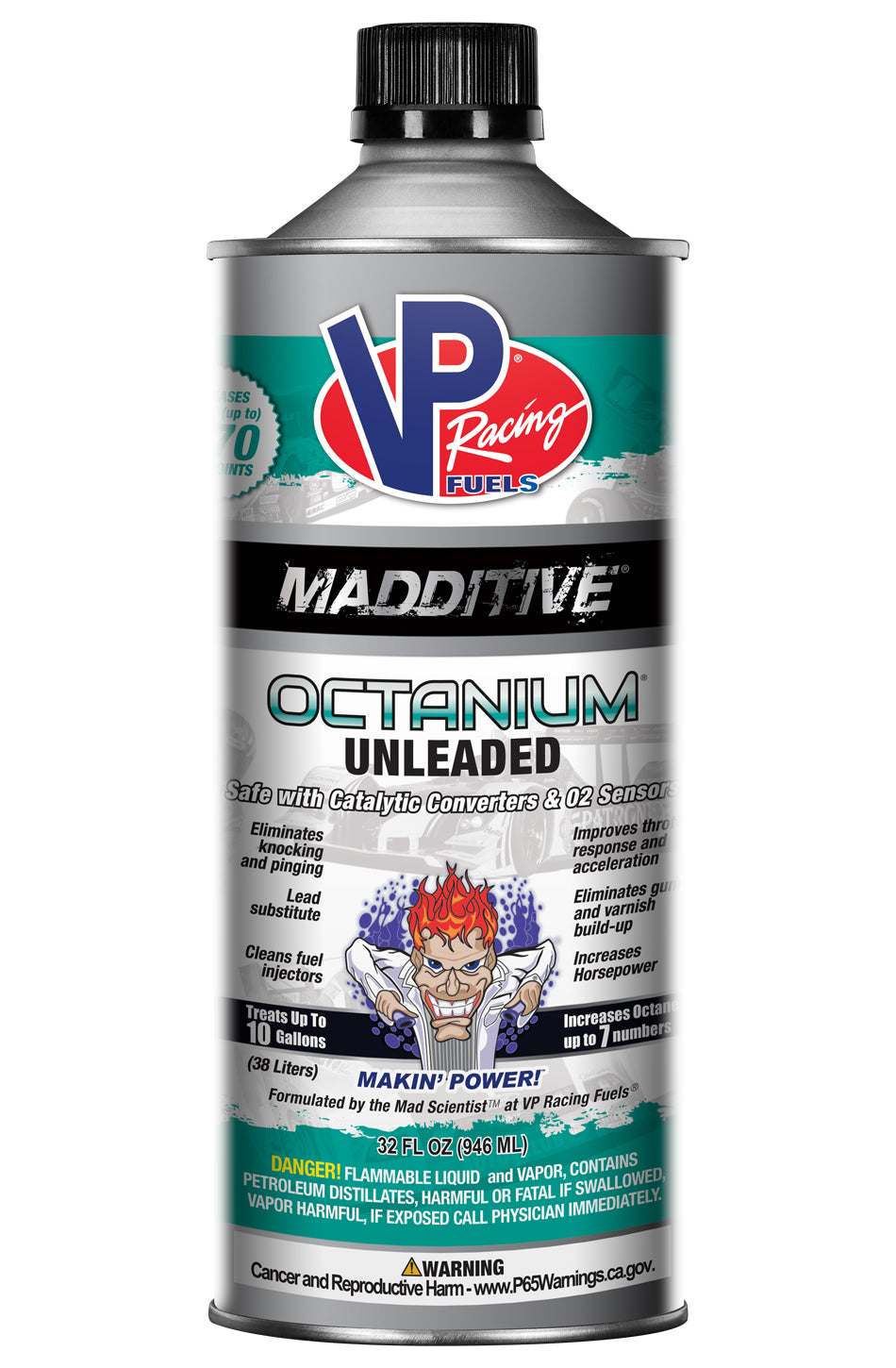 VP Racing Octanium Unld Madditive Qt Bottle 29505