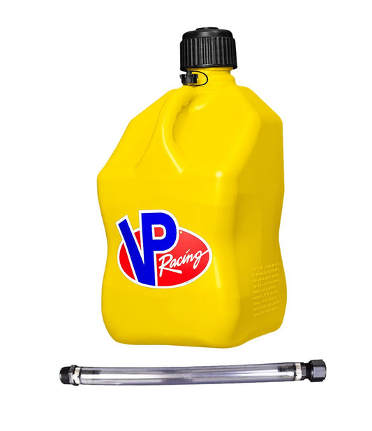 VP Racing Yellow VPSQ 5.5Gal MS Cntnr W/ DLX Hose 3556-CA