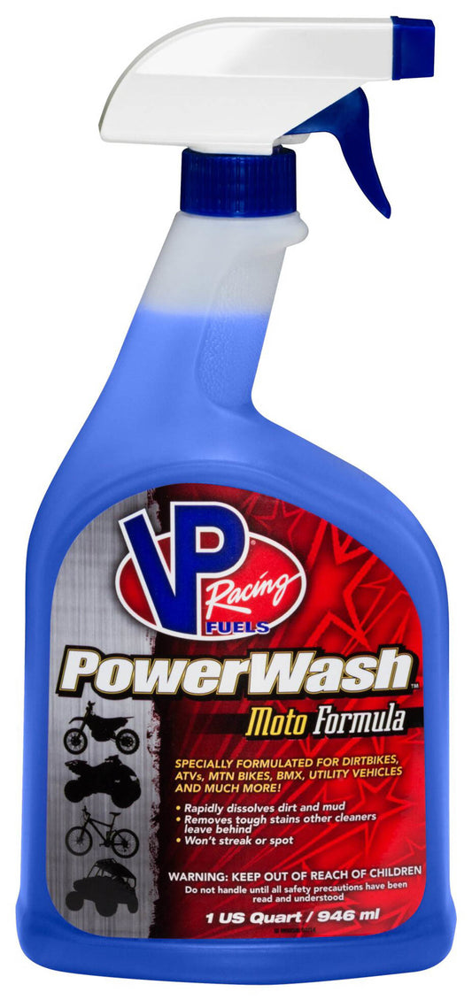 VP Racing Pwr Wash Liquid Moto 32oz Spray Bottle M10025