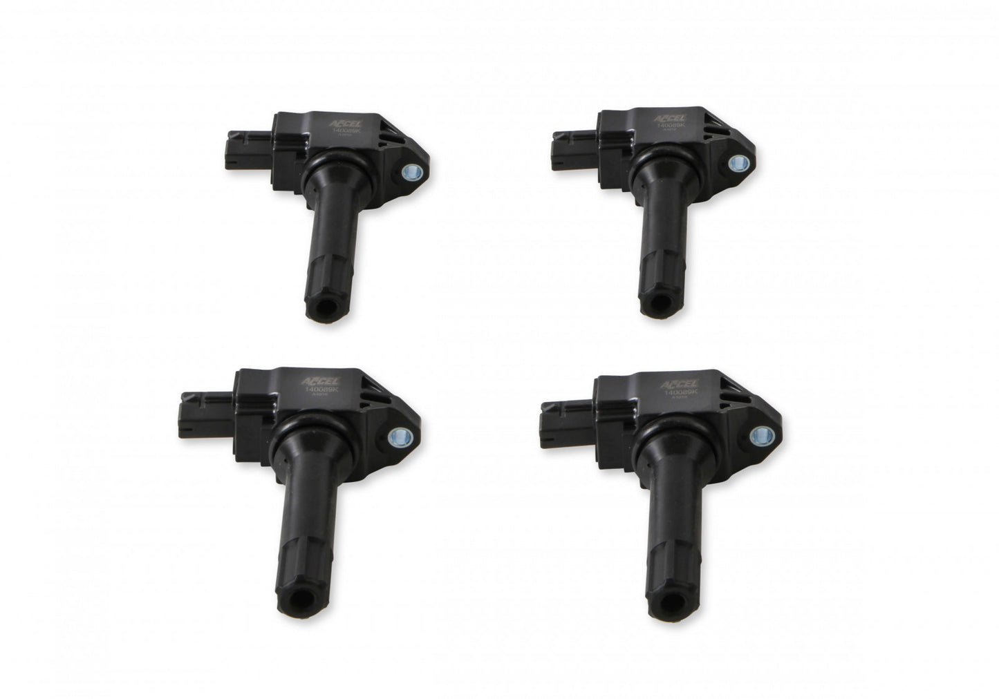 ACCEL Ignition Coils - 2015-2019 Subaru, Scion and Toyota 2.0L Boxer, Black, 4-Pack 140089K-4