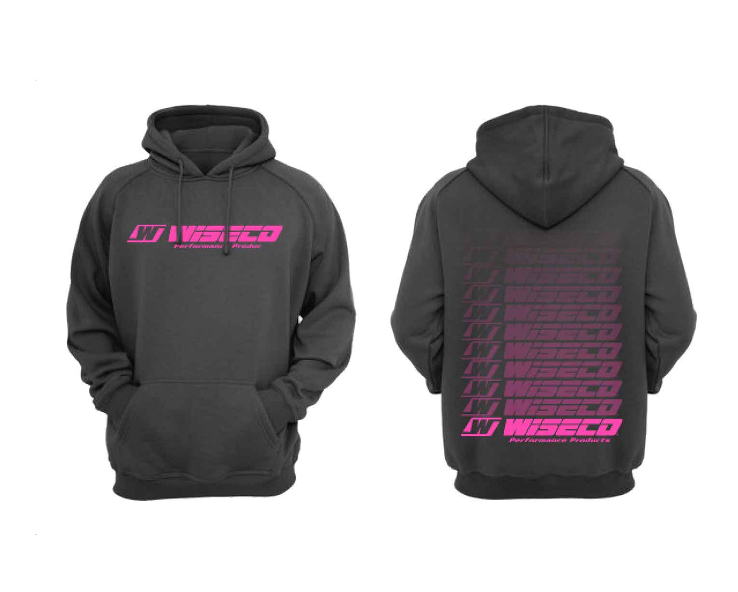 Wiseco Pullover Hoodie Gradient Design Pink - 5XL W90025XL-P