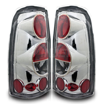 WINJET 1999-2006 CHEVROLET SILVERADO/1999-2003 GMC SIERRA ALTEZZA Tail Light - Chrome/Clear CTWJ-0004-CC