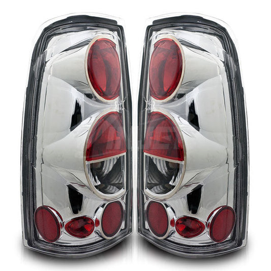 WINJET 1999-2006 CHEVROLET SILVERADO/1999-2003 GMC SIERRA ALTEZZA Tail Light - Chrome/Clear CTWJ-0004-CC