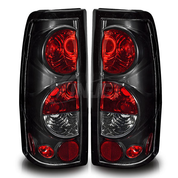 WINJET 1999-2006 Chevrolet Silverado Altezza Tail Light - Black/Clear WJ20-0004-04-1032