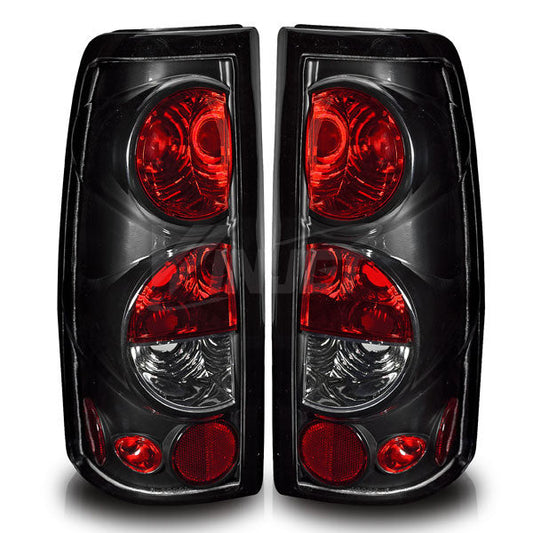 WINJET 1999-2006 Chevrolet Silverado Altezza Tail Light - Black/Clear WJ20-0004-04-1032