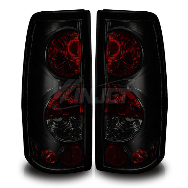 WINJET 1999-2006 CHEVROLET SILVERADO ALTEZZA/1999-2003 GMC Sierra Altezza Tail Light - Black/Smoke CTWJ-0004-BS