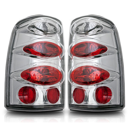 WINJET 00-06 Chevy Suburban / 00-06 Chevy Tahoe /00-06 GMC Yukon Altezza Tail Lights - (Chrome / Clear) CTWJ-0005-CC