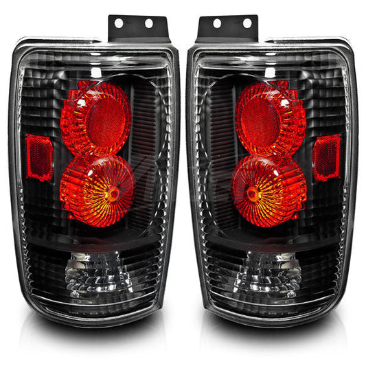 WINJET 1997-2002 Ford Expedition Altezza Tail Light - Black/Clear CTWJ-0018-BC