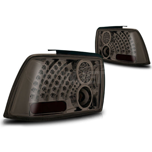 WINJET 1999-2004 Ford Mustang LED Tail Light - Chrome/Smoke CTWJ-0019-CS