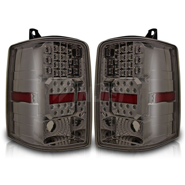 WINJET 1997-1998 Jeep Grand Cherokee LED Tail Light - Chrome/Smoke CTWJ-0038-CS