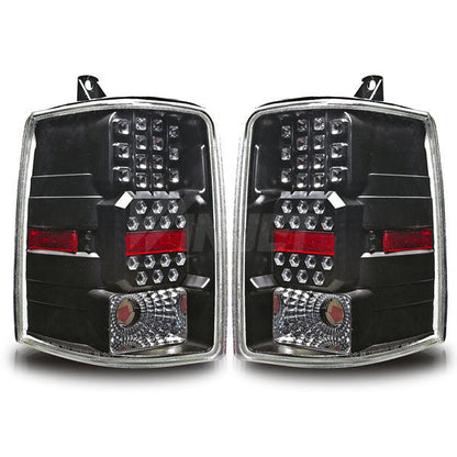 WINJET 1997-1998 Jeep Grand Cherokee LED Tail Light - Black/Clear WJ20-0038-04-1117