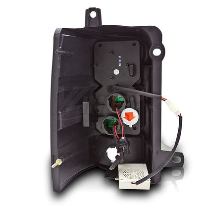 WINJET 1997-1998 Jeep Grand Cherokee LED Tail Light - Black/Smoke CTWJ-0038-BS