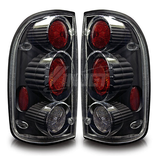 WINJET 2001-2004 Toyota Tacoma Altezza Tail Light - Black/Clear CTWJ-0046-BC