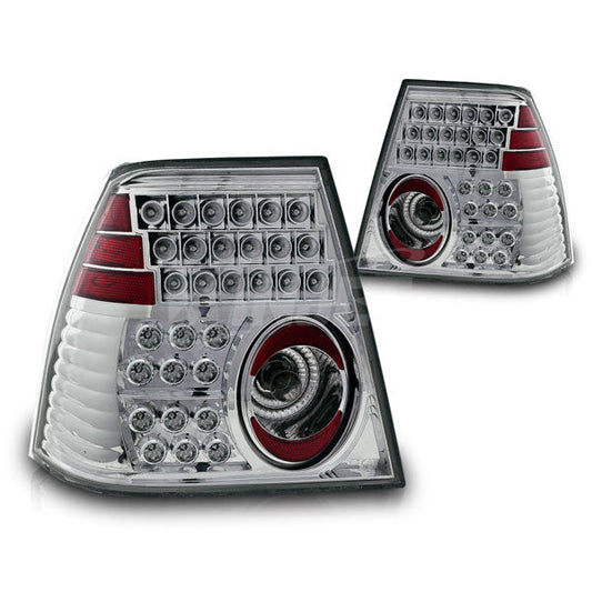 WINJET 1999-2005 Volkswagen Jetta LED Tail Light - Chrome/Clear CTWJ-0048-CC