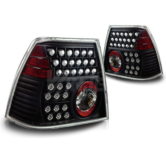 WINJET 1999-2005 Volkswagen Jetta LED Tail Light - Black/Clear WJ20-0048-04-1151