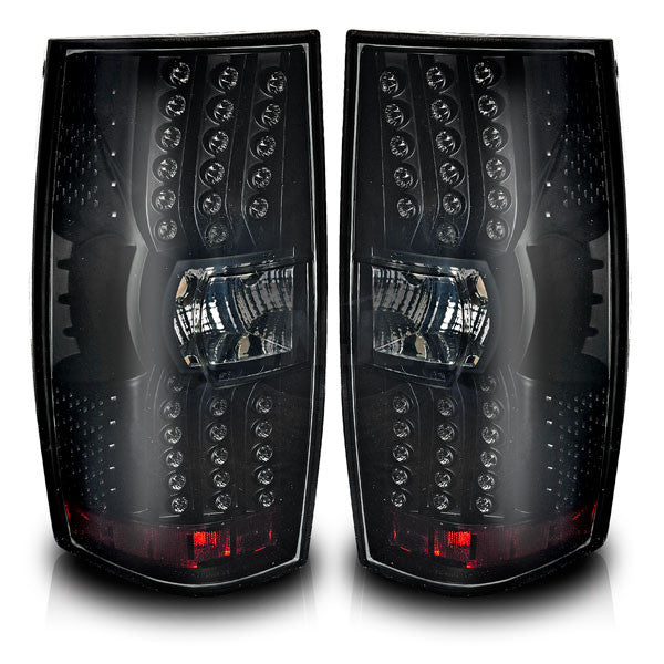 WINJET 2007-2014 Chevrolet Suburban/TAHOE LED Tail Lights - (Black / Smoke) CTWJ-0066-BS