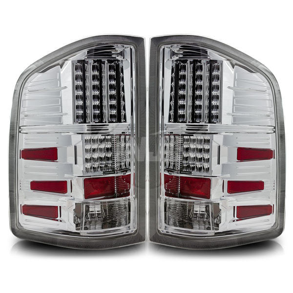 WINJET 2007-2012 Chevrolet Silverado LED Tail Light - Chrome/Clear WJ20-0067-01-1155