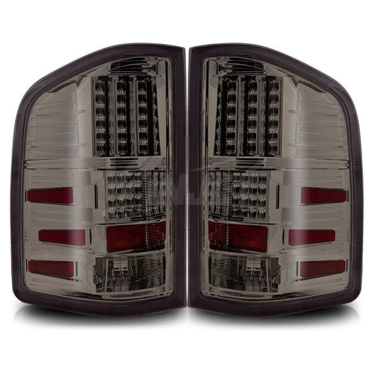 WINJET 2007-2012 Chevrolet Silverado LED Tail Light - Chrome/Smoke WJ20-0067-02-1156