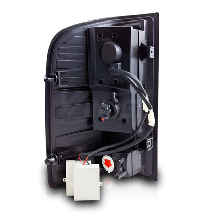 WINJET 2007-2013 Chevrolet Silverado LED Tail Light - Gloss Black/Clear CTWJ-0067-GBC