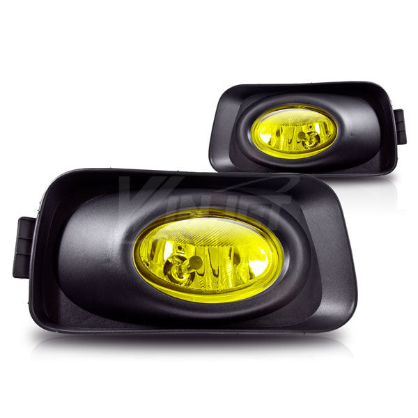 WINJET 2003-2006 Acura TSX Fog Lights - (Wiring Kit Included) - (Yellow) CFWJ-0001-Y