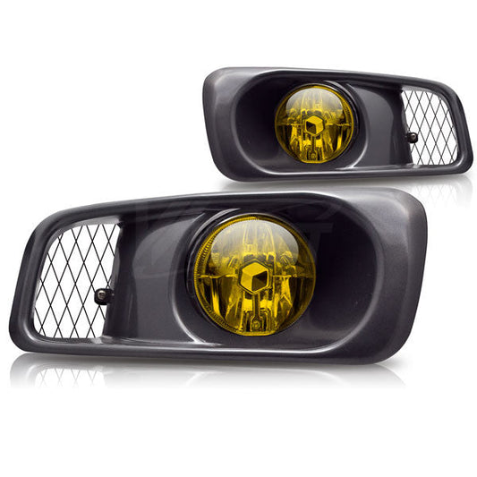 WINJET 1999-2000 Honda Civic 2/4Dr Fog Lights - (Yellow) - (Wiring Kit Included) CFWJ-0034-Y