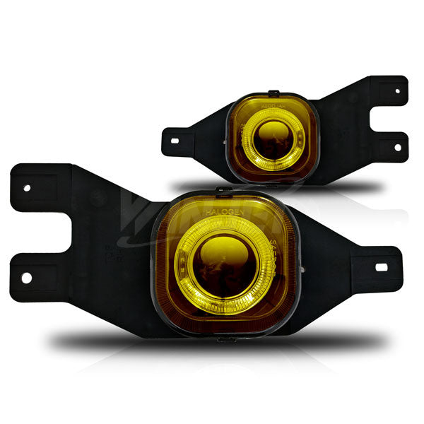 WINJET 2001-2004 Ford F-550 Halo Projector Fog Light - Yellow WJ30-0062-12-1228