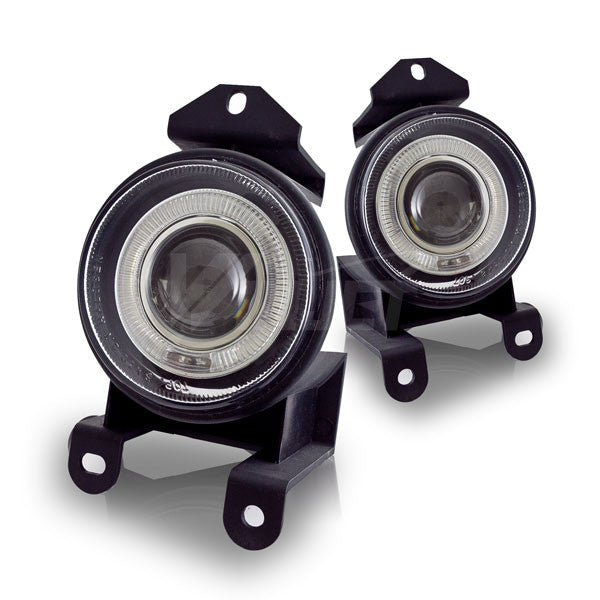 WINJET GMC 2000-2006 SIERRA DENALI HALO/YUKON DENALI HALO, 1992-1999 PONTIAC BONNEVILLE HALO Fog Light - Clear CFWJ-0064-C