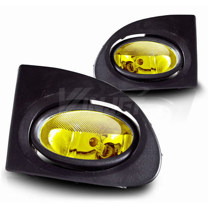 WINJET 2002-2005 Honda Civic 3Dr Fog Light - Wiring Kit Included - Yellow CFWJ-0084-Y