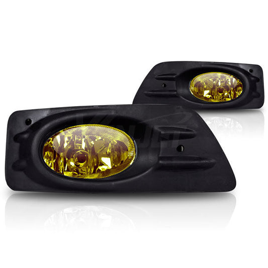 WINJET 2006-2007 Honda Accord 4Dr Fog Light - Wiring Kit Included - Yellow CFWJ-0085-Y