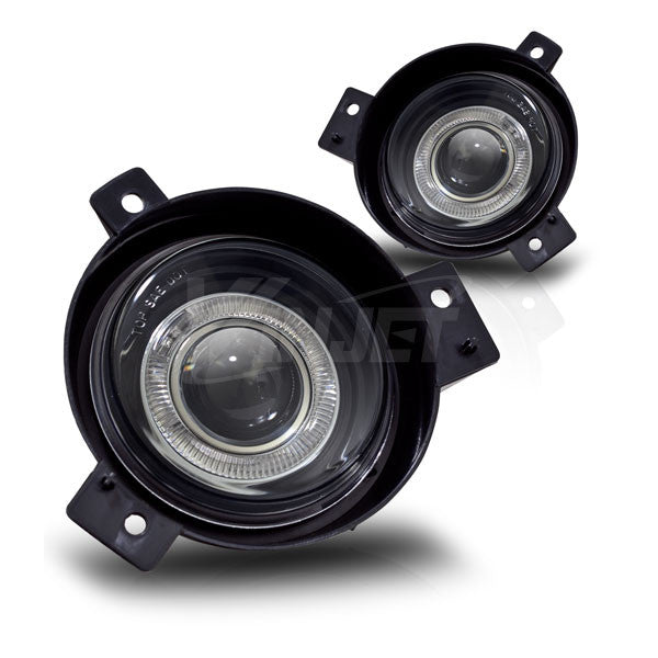 WINJET 2001-2003 Ford Ranger Halo Projector Fog Lights - Clear CFWJ-0087-C