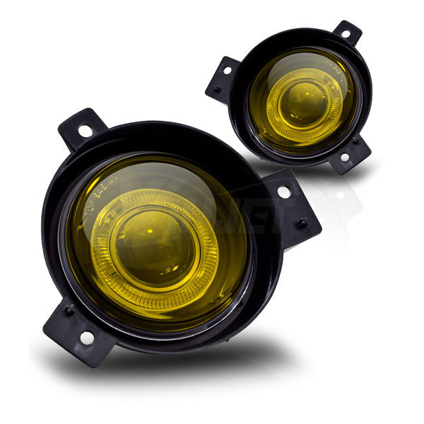 WINJET 2001-2003 Ford Ranger Halo Projector Fog Lights - Yellow WJ30-0087-12-1301