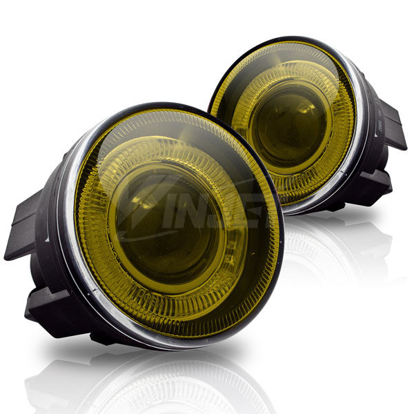 WINJET 2005-2009 Chrysler 300 / 300C (5.7L) Halo Projector Fog Light - Yellow WJ30-0094-12-1350