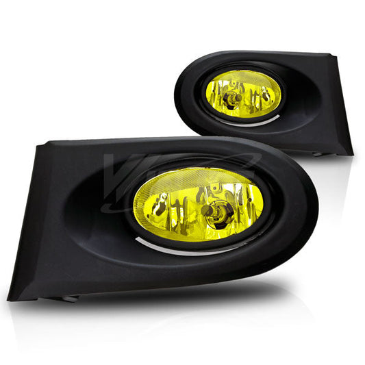 WINJET 2002-2004 Acura RSX Fog Lights - Wiring Kit Included - (Yellow) CFWJ-0099-Y