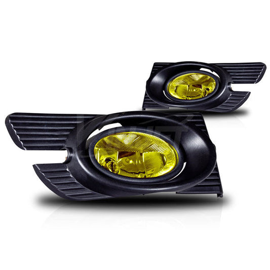 WINJET 1998-2002 Honda Accord 4Dr Fog Light - Wiring Kit Included - Yellow WJ30-0103-12-1382