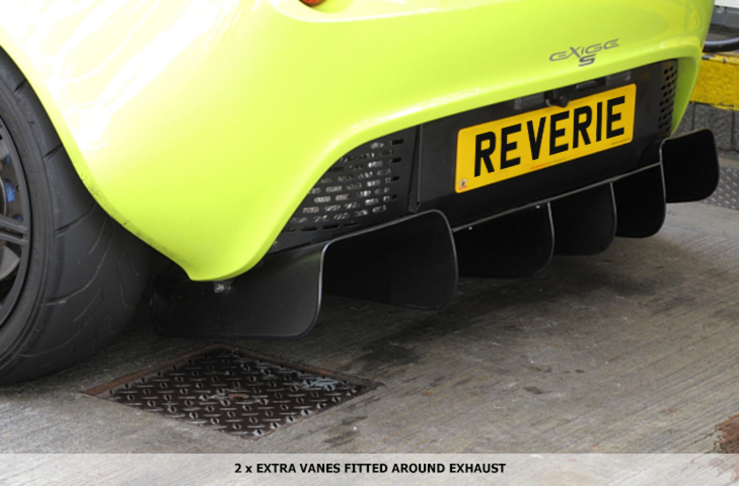 Reverie Lotus Elise/Exige S2/111R/240R Carbon Rear Diffuser - 3 Element, 3 Fixing Holes Standard Finish R01SB0092