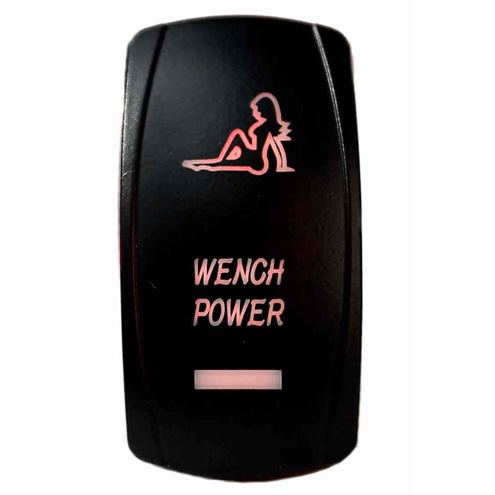 Quake LED - QRS439 - Rocker Switch Wench Power 2 Way 5 Pin White