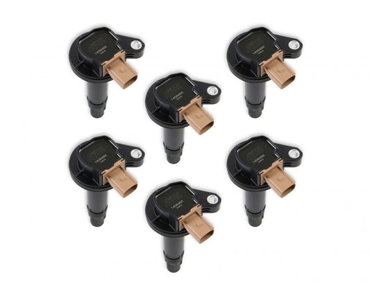 ACCEL Ignition Coil - SuperCoil - 2010-2016 Ford EcoBoost 3.5L V6 - Black - 6-Pack (3-Pin) 140646K-6
