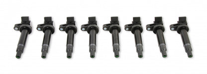 ACCEL Ignition Coils - 1998-2010 Toyota, 4.7L/Lexus 4.3L, V8 Engines, 8-Pack, Black 140083K-8
