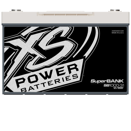 XS Power Batteries 12V Super Bank Capacitor Modules - M6 Terminal Bolts Included 20000 Max Amps SB1000-31
